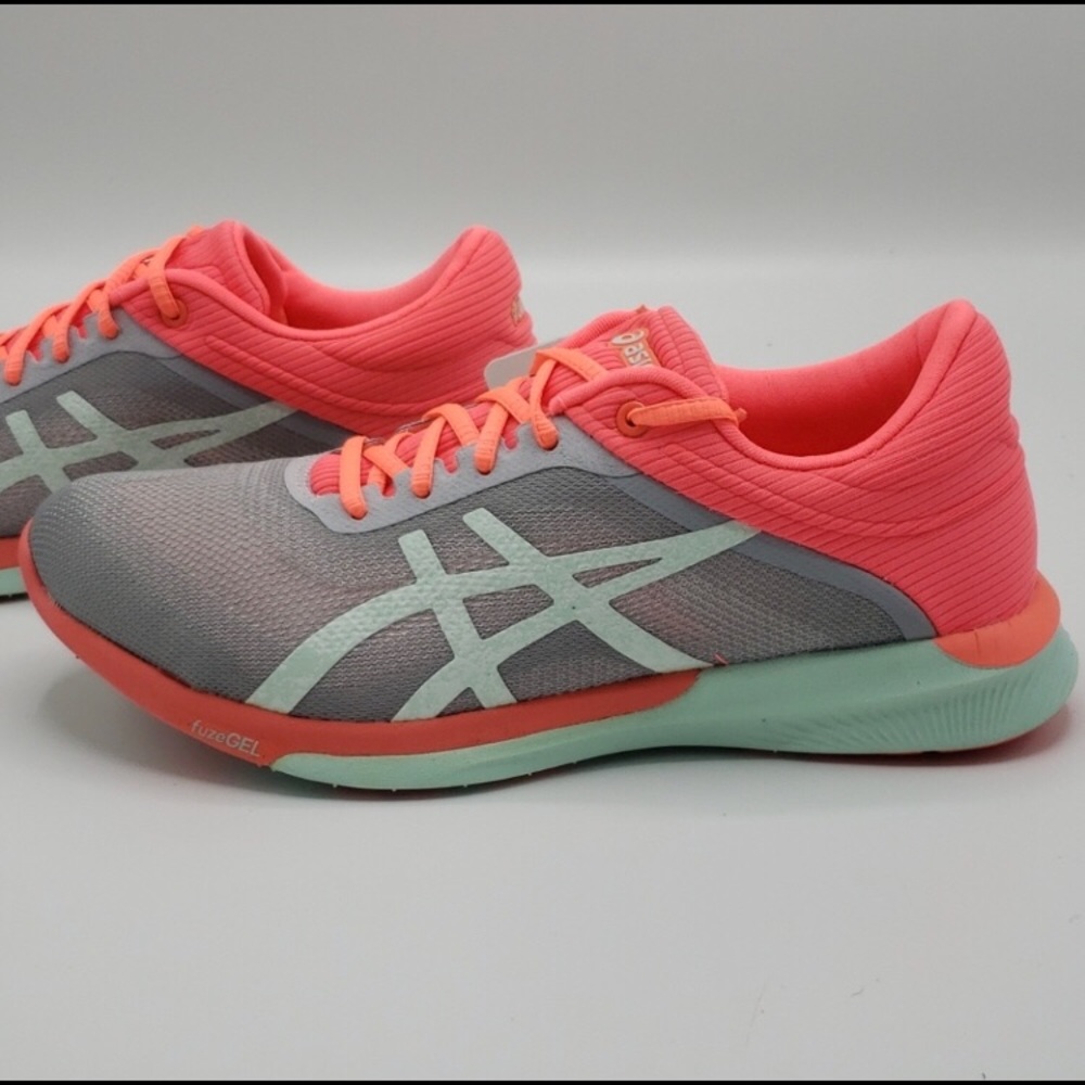 Asics FuzeX Rush Grey Green Coral